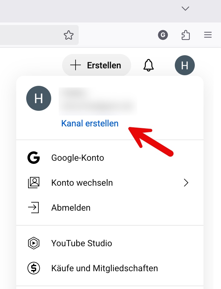 youtube kanal erstellen 1