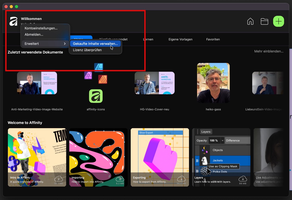 affinity verknuepfung 1